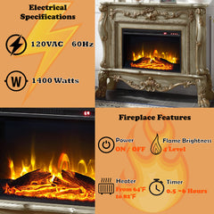 Dresden Gold Fireplace - Ornate Home