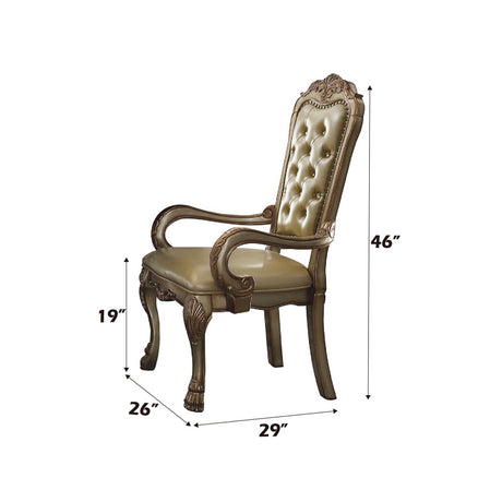 Dresden Gold Patina & Bone Armchair (Set of 2) - Ornate Home