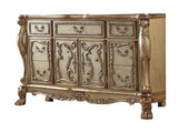 Dresden Golden Brown Wood Dresser - Ornate Home