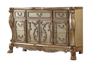 Dresden Golden Brown Wood Dresser - Ornate Home