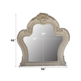 Dresden II Bone White Finish Mirror - Ornate Home