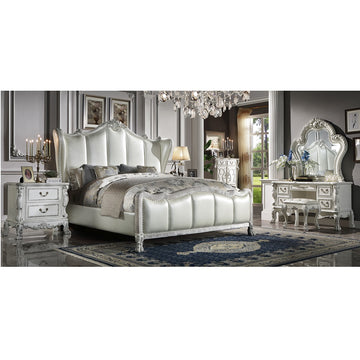 Dresden II Bone White Finish Mirror - Ornate Home