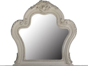 Dresden II Bone White Finish Mirror - Ornate Home