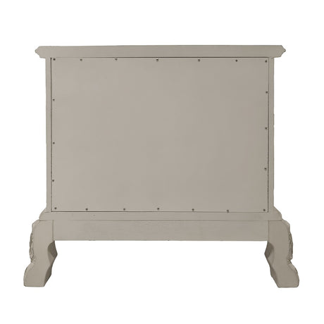 Dresden II Bone White Finish Nightstand - Ornate Home