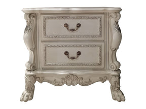 Dresden II Bone White Finish Nightstand - Ornate Home
