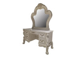 Dresden II Bone White Vanity Desk - Ornate Home