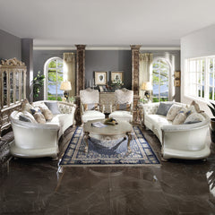 Dresden II Gold Patina & Bone Coffee Table - Ornate Home