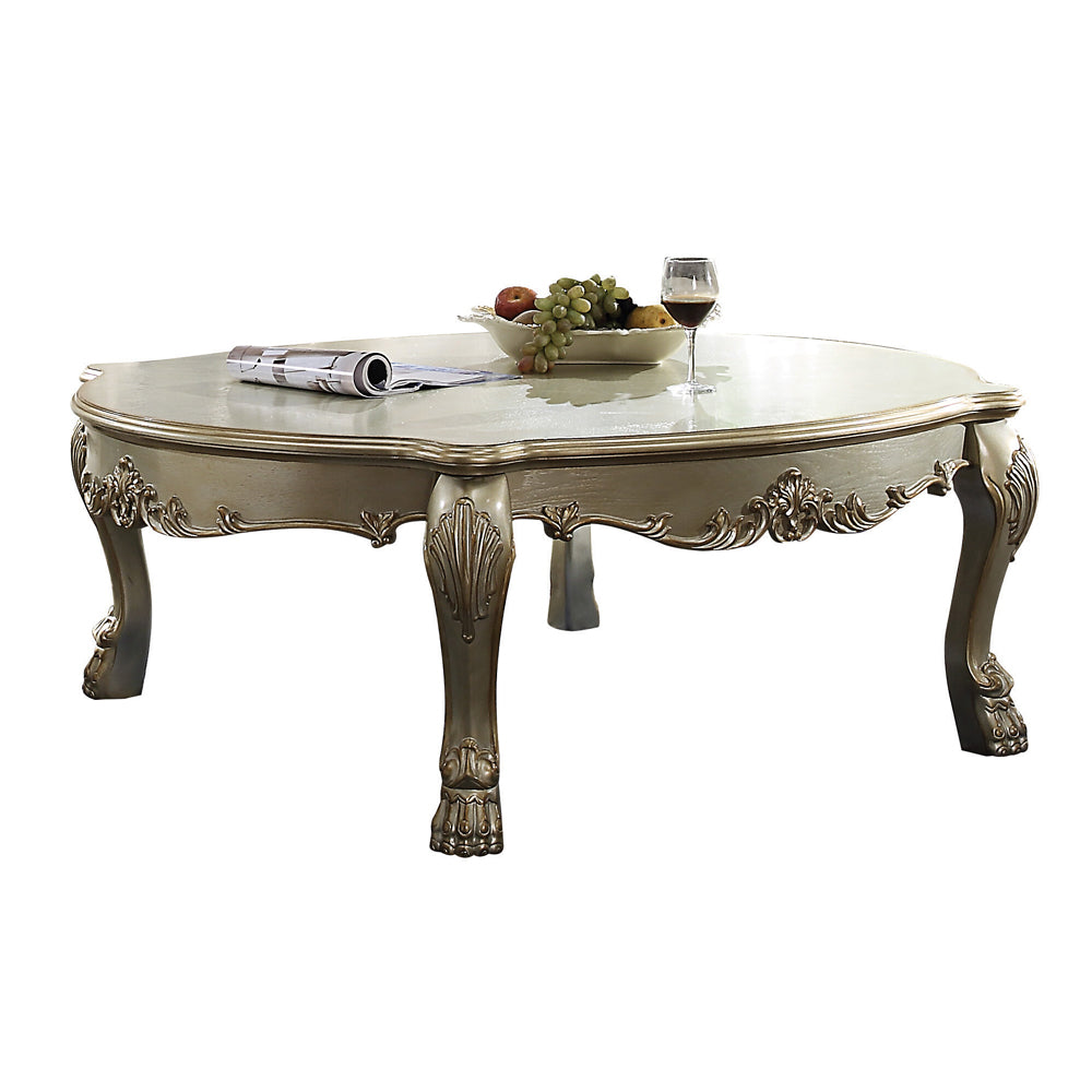 Dresden II Gold Patina & Bone Coffee Table - Ornate Home