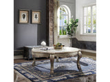Dresden II Gold Patina & Bone Coffee Table - Ornate Home