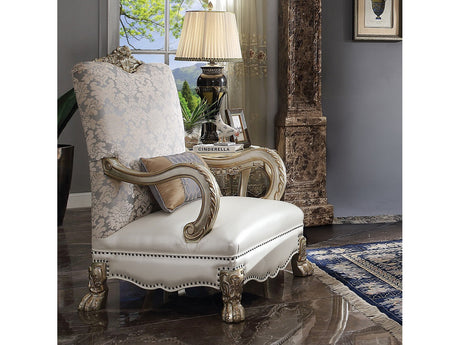 Dresden II Gold Patina Finish Chair w/ Pillow - Ornate Home