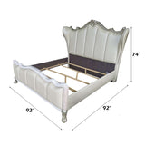 Dresden II Gold Patina Finish King Bed - Ornate Home