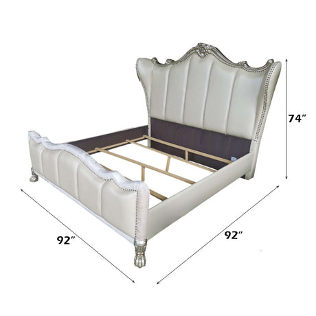Dresden II Gold Patina Finish King Bed - Ornate Home