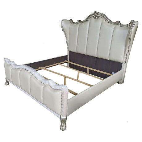 Dresden II Gold Patina Finish King Bed - Ornate Home
