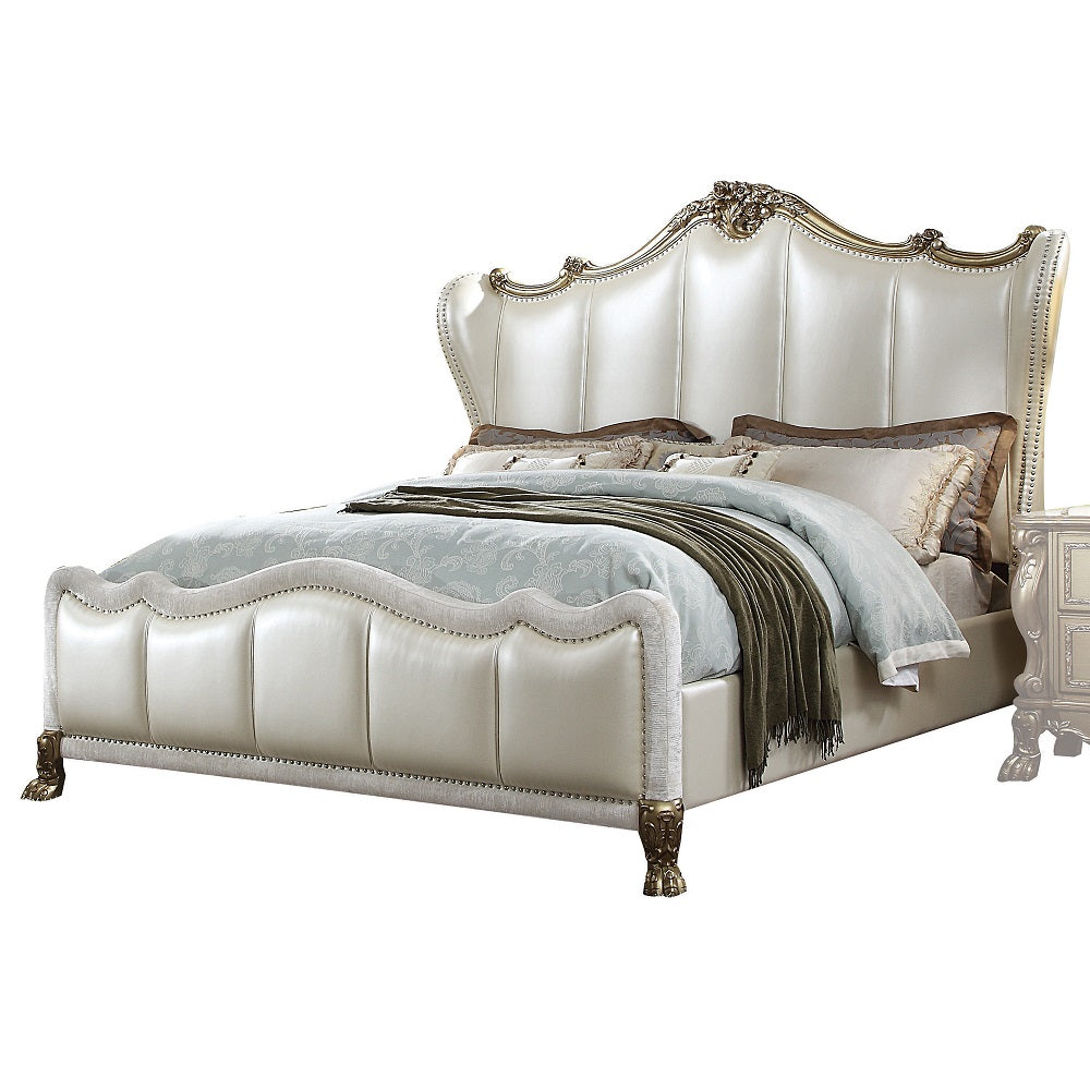 Dresden II Gold Patina Finish King Bed - Ornate Home