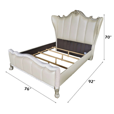 Dresden II Gold Patina Finish Queen Bed - Ornate Home
