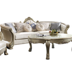Dresden II Gold Patina Finish Sofa w/ 7 Pillows - Ornate Home