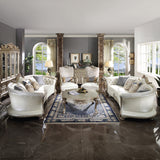 Dresden II Gold Patina Finish Sofa w/ 7 Pillows - Ornate Home