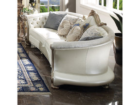 Dresden II Gold Patina Finish Sofa w/ 7 Pillows - Ornate Home