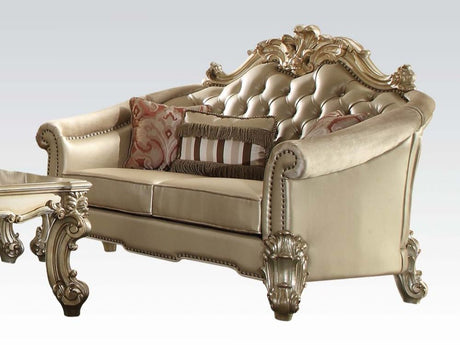 Dresden Loveseat in Gold Patina - Ornate Home
