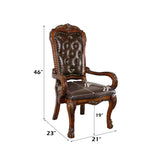 Dresden PU & Cherry Oak Office Chair - Ornate Home