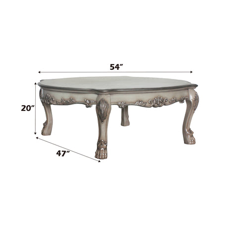 Dresden Vintage Bone White Coffee Table - Ornate Home