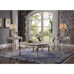 Dresden Vintage Bone White Coffee Table - Ornate Home