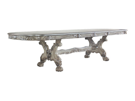 Dresden Vintage Bone White Dining Table (108"L) - Ornate Home