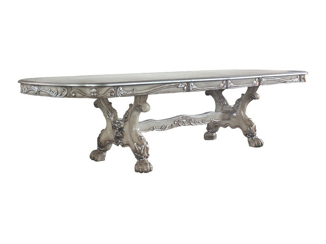 Dresden Vintage Bone White Dining Table (136"L) - Ornate Home