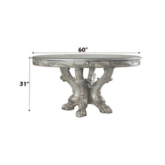 Dresden Vintage Bone White Dining Table (Round) - Ornate Home