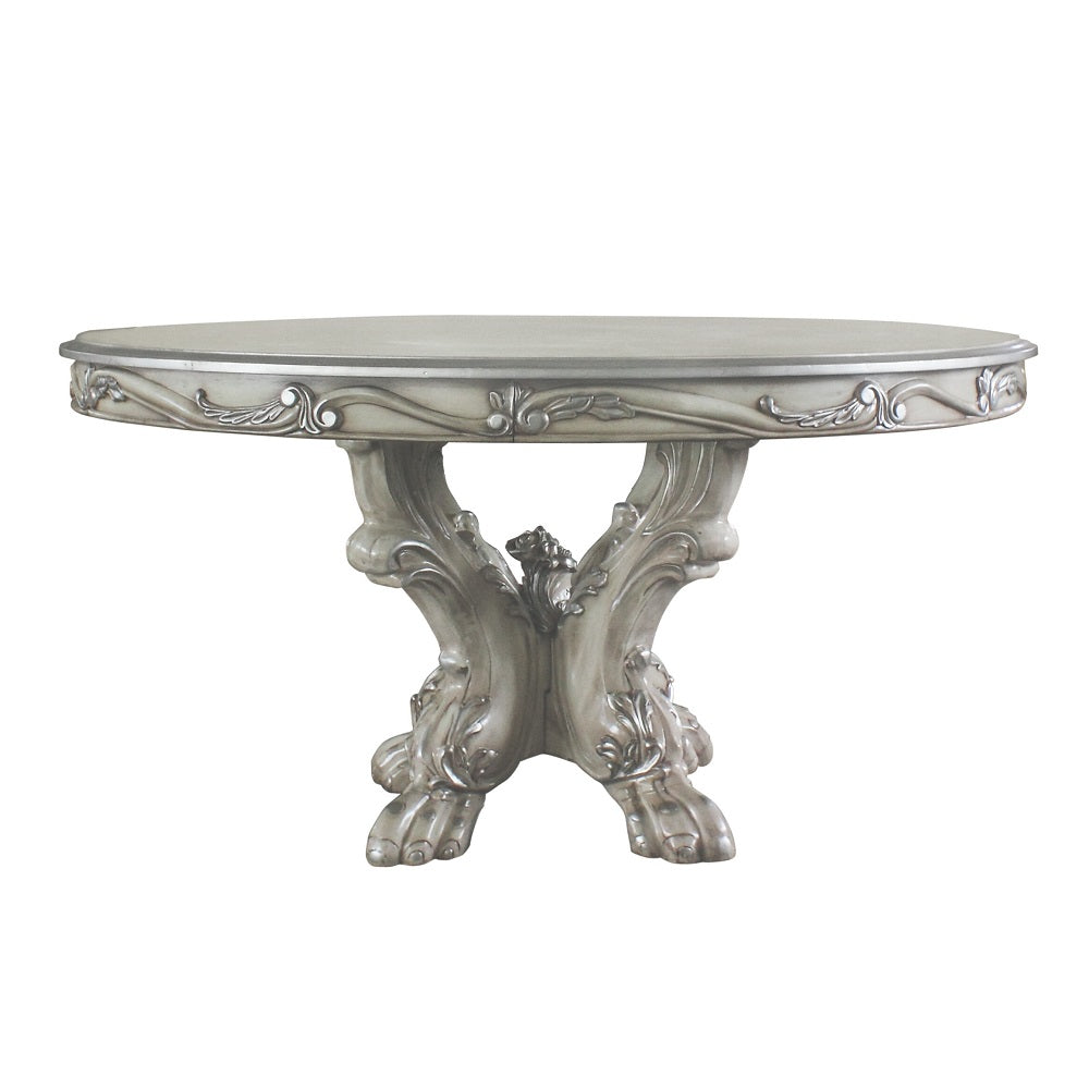 Dresden Vintage Bone White Dining Table (Round) - Ornate Home