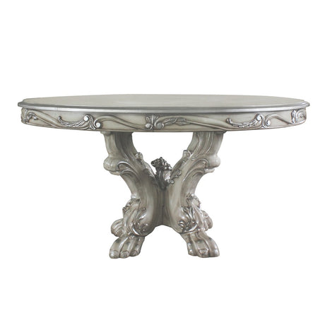 Dresden Vintage Bone White Dining Table (Round) - Ornate Home