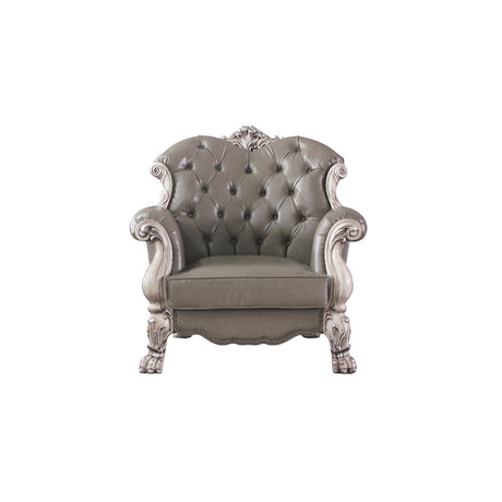 Dresden Vintage Bone White Finish Chair - Ornate Home