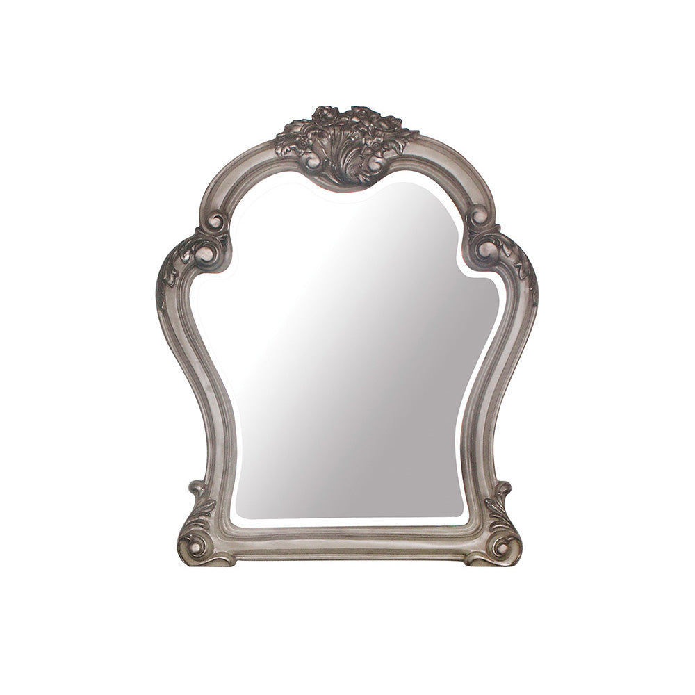 Dresden Vintage Bone White Mirror - Ornate Home