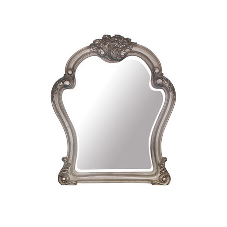 Dresden Vintage Bone White Mirror - Ornate Home