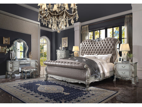 Dresden Vintage Bone White Mirror - Ornate Home