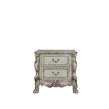 Dresden Vintage Bone White Nightstand - Ornate Home