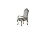 Dresden Vintage Bone White & PU Arm Chair - Ornate Home