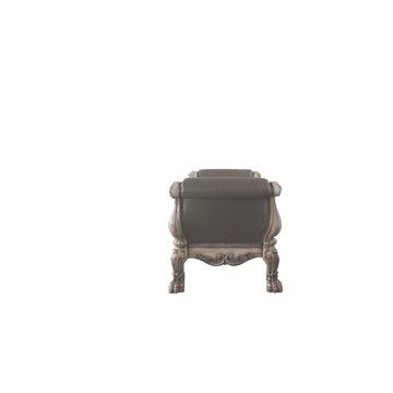 Dresden Vintage Bone White & PU Bench - Ornate Home