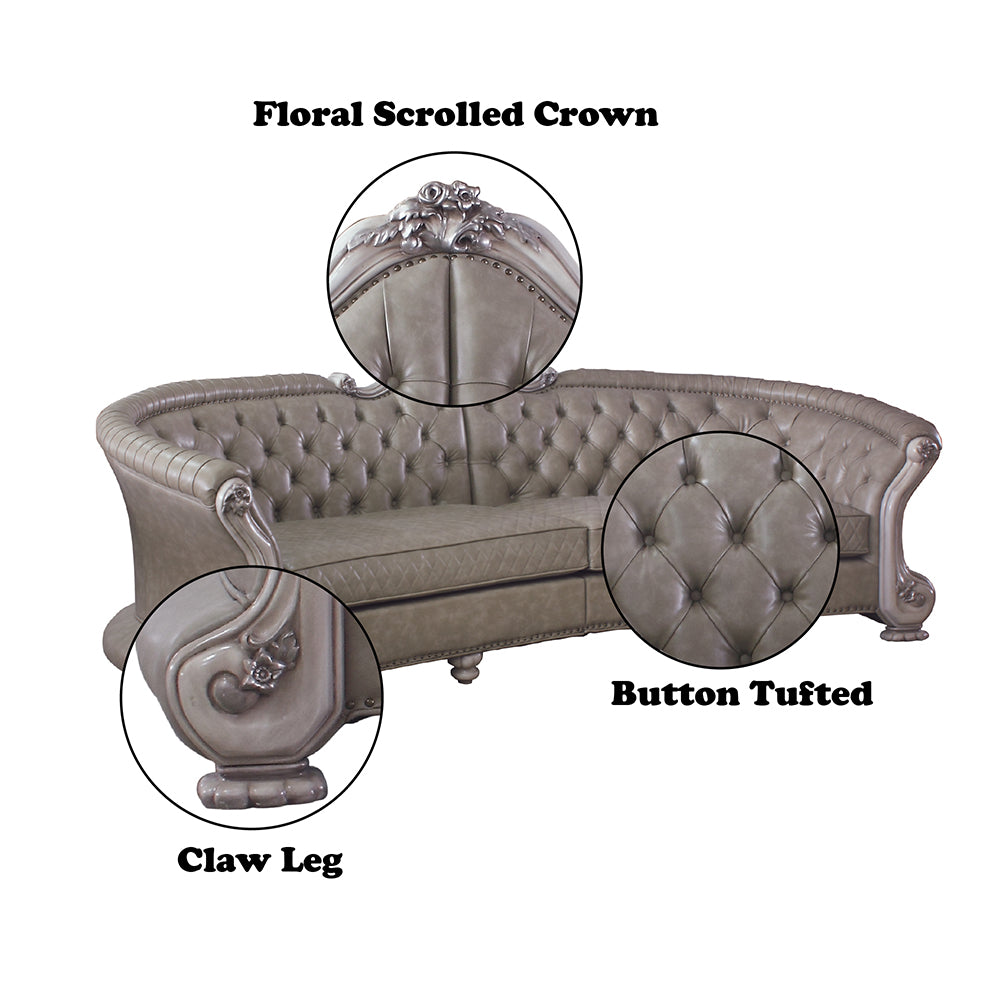 Dresden Vintage Bone White Sofa - Ornate Home