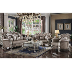 Dresden Vintage Bone White Sofa w/ 5 Pillows - Ornate Home