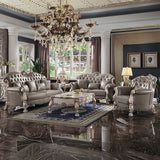 Dresden Vintage Bone White Sofa w/ 5 Pillows - Ornate Home