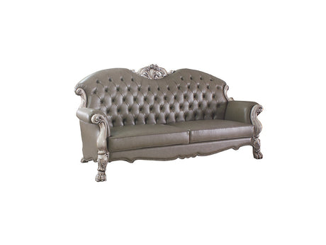 Dresden Vintage Bone White Sofa w/ 5 Pillows - Ornate Home