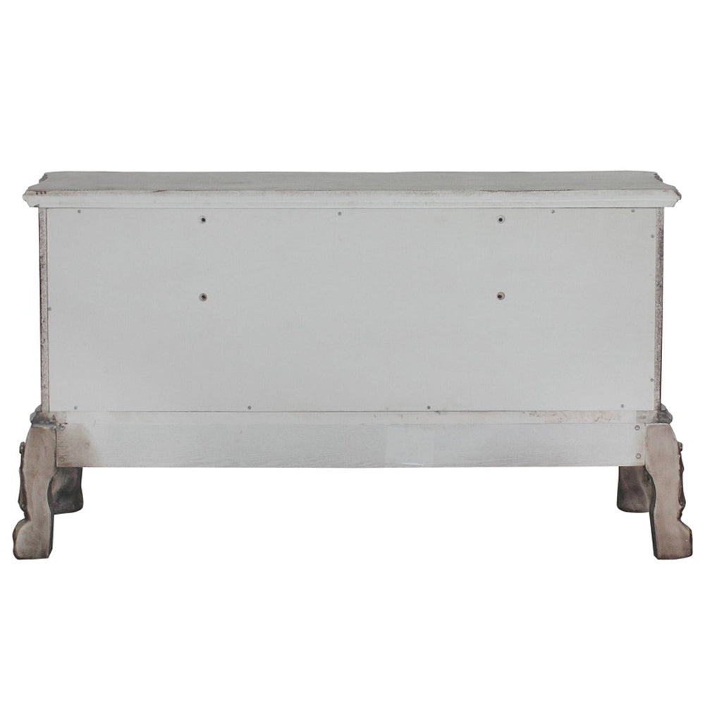 Dresden Vintage Bone White Vanity Desk - Ornate Home