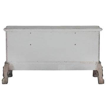 Dresden Vintage Bone White Vanity Desk - Ornate Home