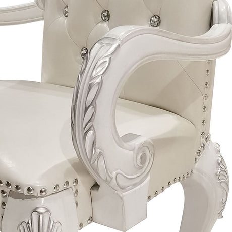 Dresden White Arm Chair (Set Of 2) - Ornate Home