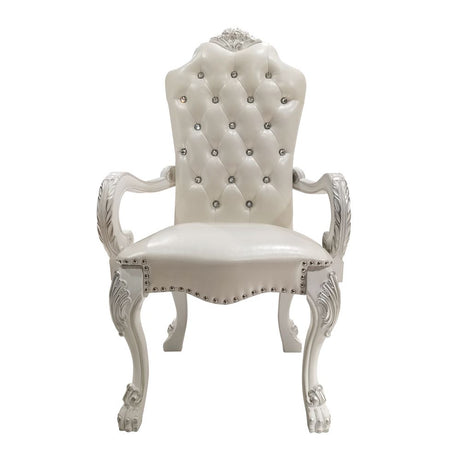 Dresden White Arm Chair (Set Of 2) - Ornate Home