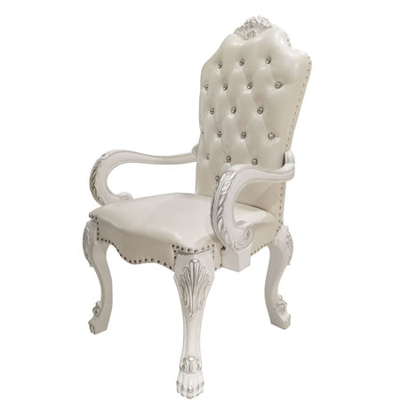 Dresden White Arm Chair (Set Of 2) - Ornate Home