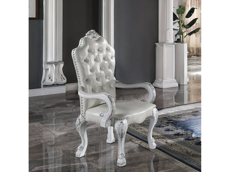 Dresden White Arm Chair (Set Of 2) - Ornate Home
