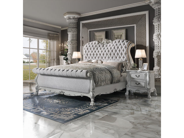 Dresden White California King Bed - Ornate Home