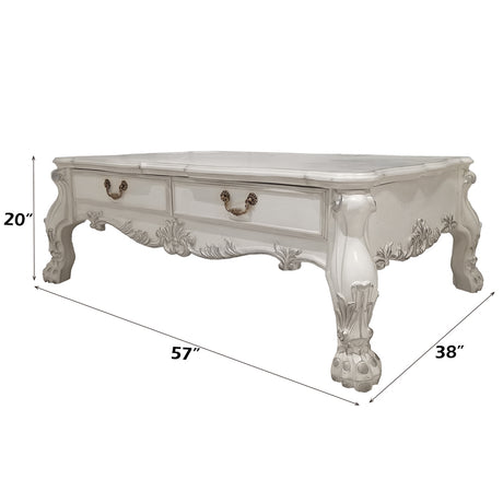Dresden White Coffee Table - Ornate Home